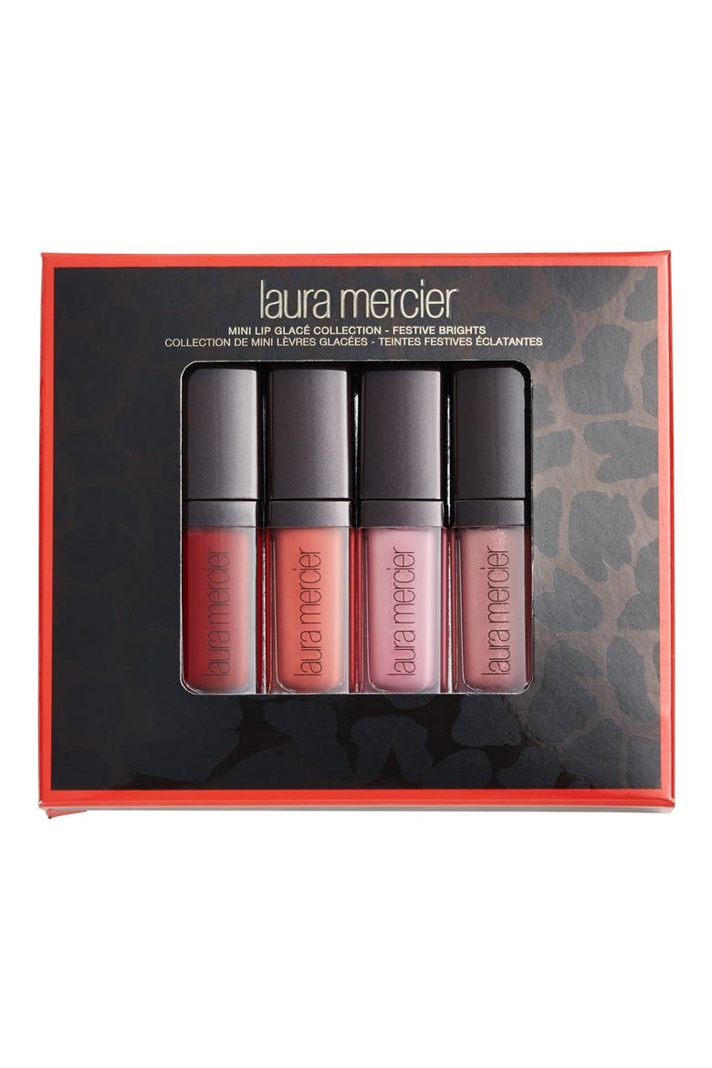 'Festive Brights' Mini Lip Glacé Set, Alternate, color, NO COLOR