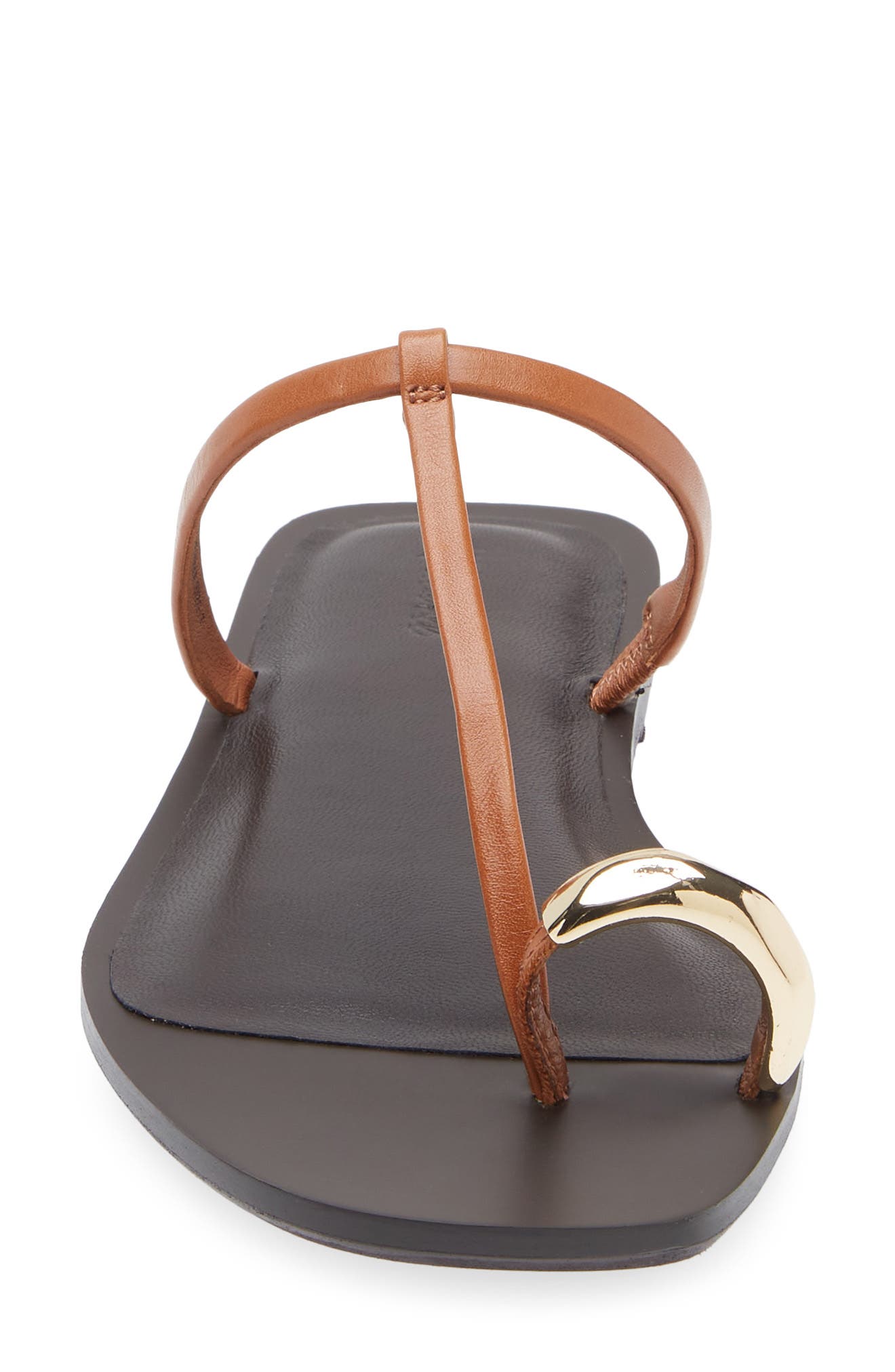 Madewell Toe Loop Sandal, Alternate, color, Burnt Sienna