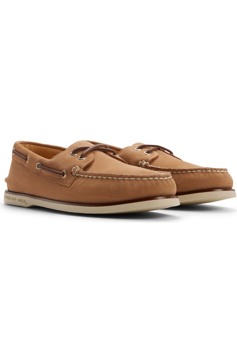 Sperry Gold Cup<sup>®</sup> Authentic Original<sup>™</sup> 2-Eye Boat Shoe, Main, color, Beige