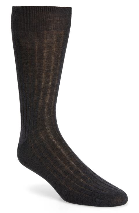 Cotton Rib Dress Socks