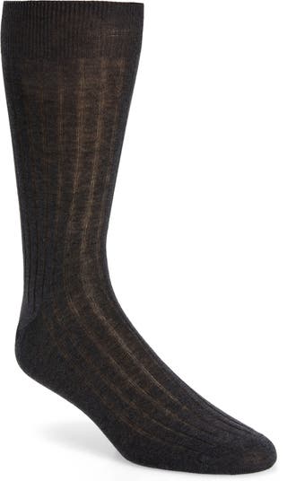Canali Cotton Rib Dress Socks | Nordstromrack