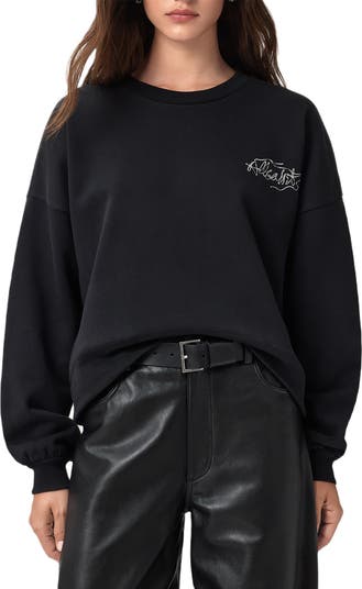 Reel Lila Logo Cotton Graphic Sweatshirt