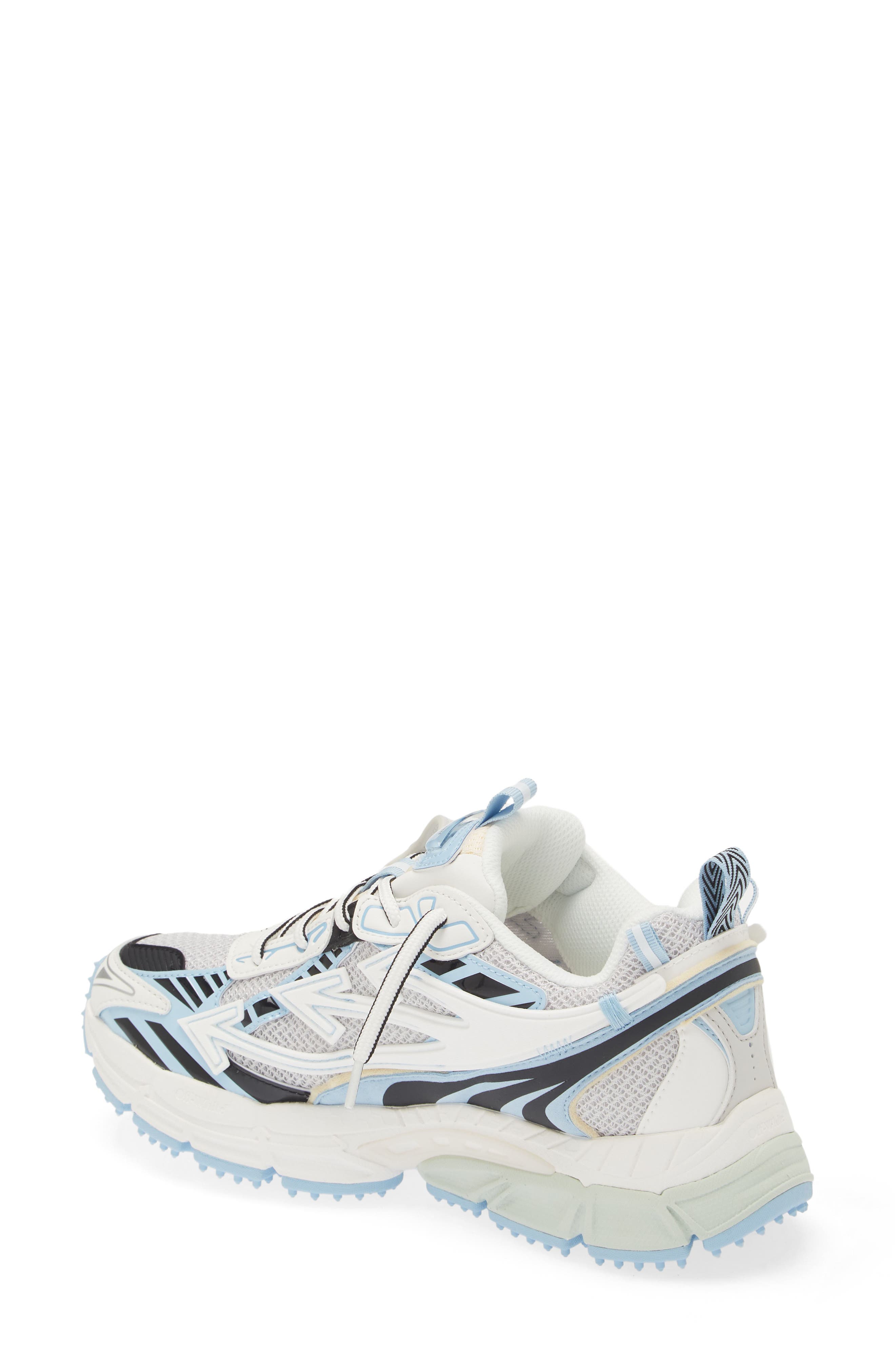 Out Walking Be Right Back Sneaker, Alternate, color, WHITE - LIGHT BLUE