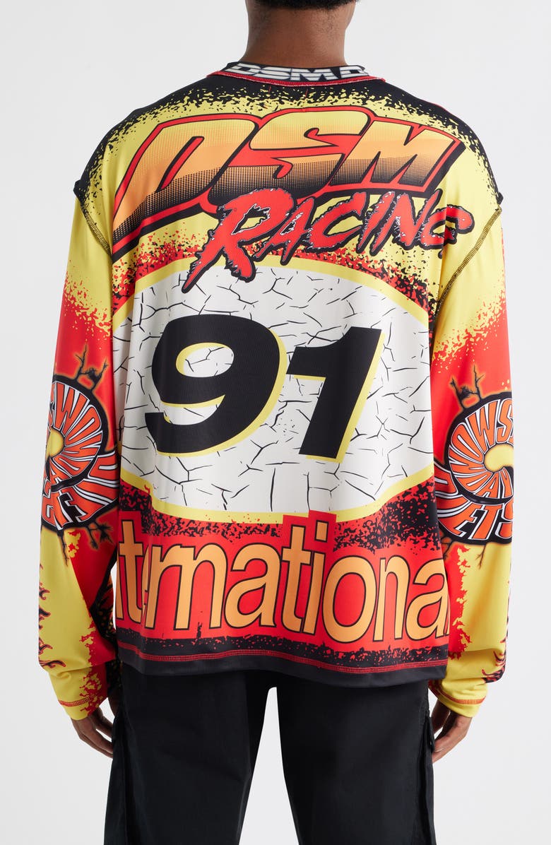 DIET STARTS MONDAY MX Racing Long Sleeve Cotton Graphic Print T-Shirt, Alternate, color, 