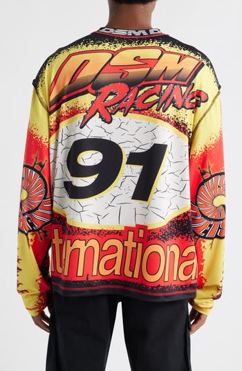 MX Racing Long Sleeve Cotton Graphic Print T-Shirt