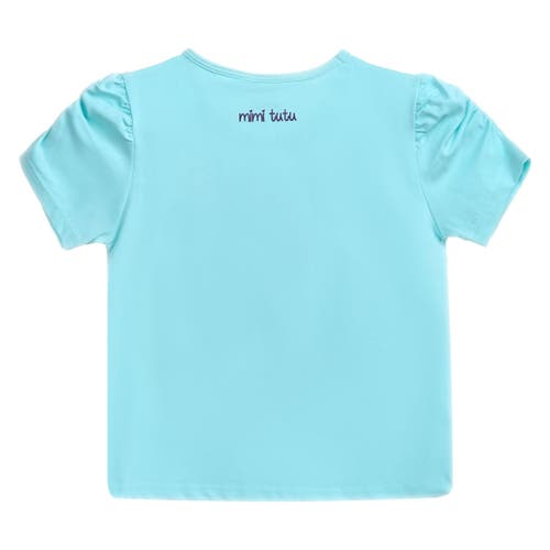 Mimi Tutu Peacock-appliqué T-shirt In Blue