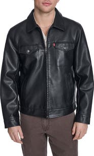 Levi's Faux Leather Trucker Jacket