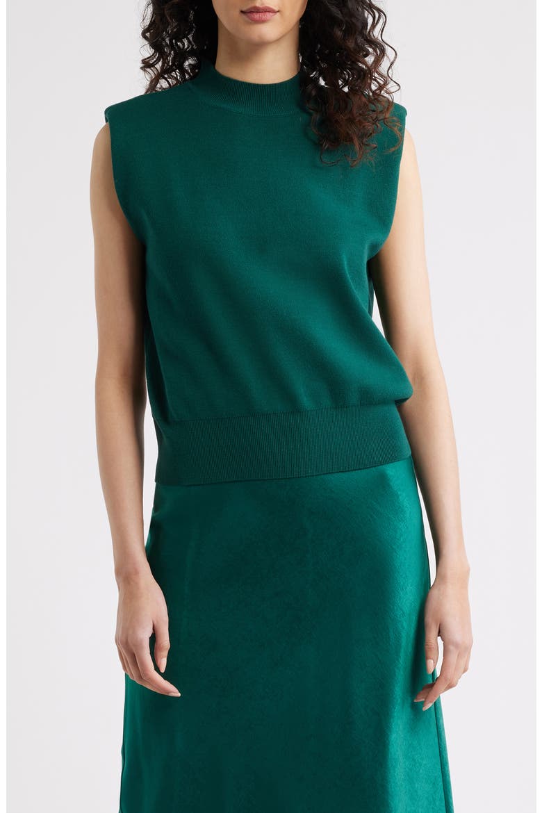 The Whitney Sleeveless Knit Crop Top, Main, color, PINE