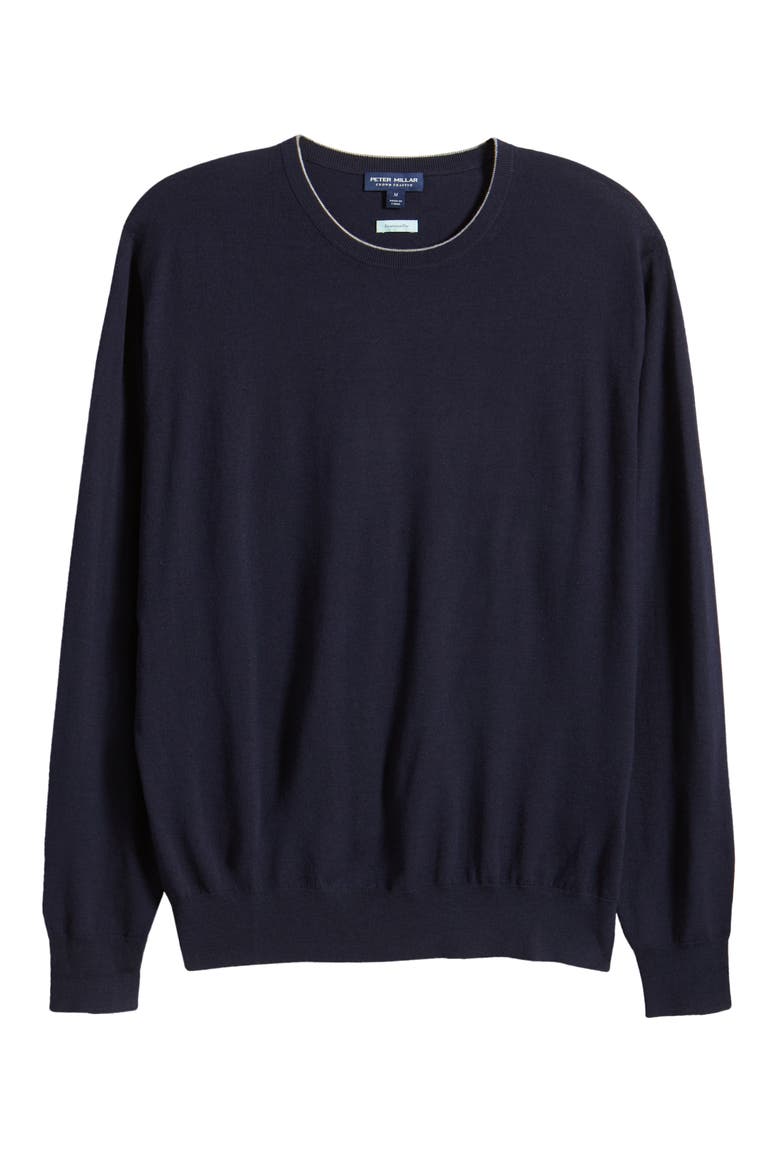 Crown Crafted Excursionist Flex Wool Blend Sweater, Alternate, color, NAVY