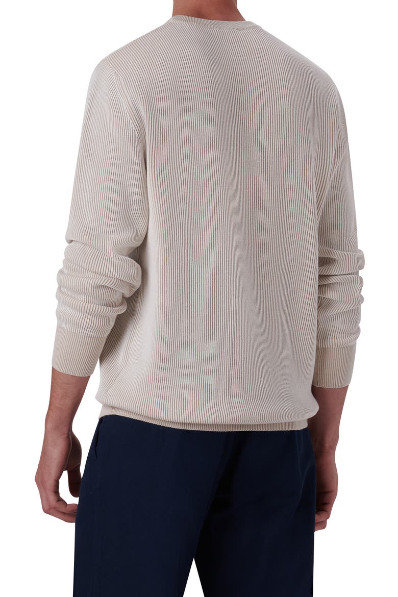 Cotton Rib Sweater, Alternate, color, CHALK