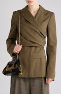 Dries Van Noten Beline Cotton Wrap Jacket