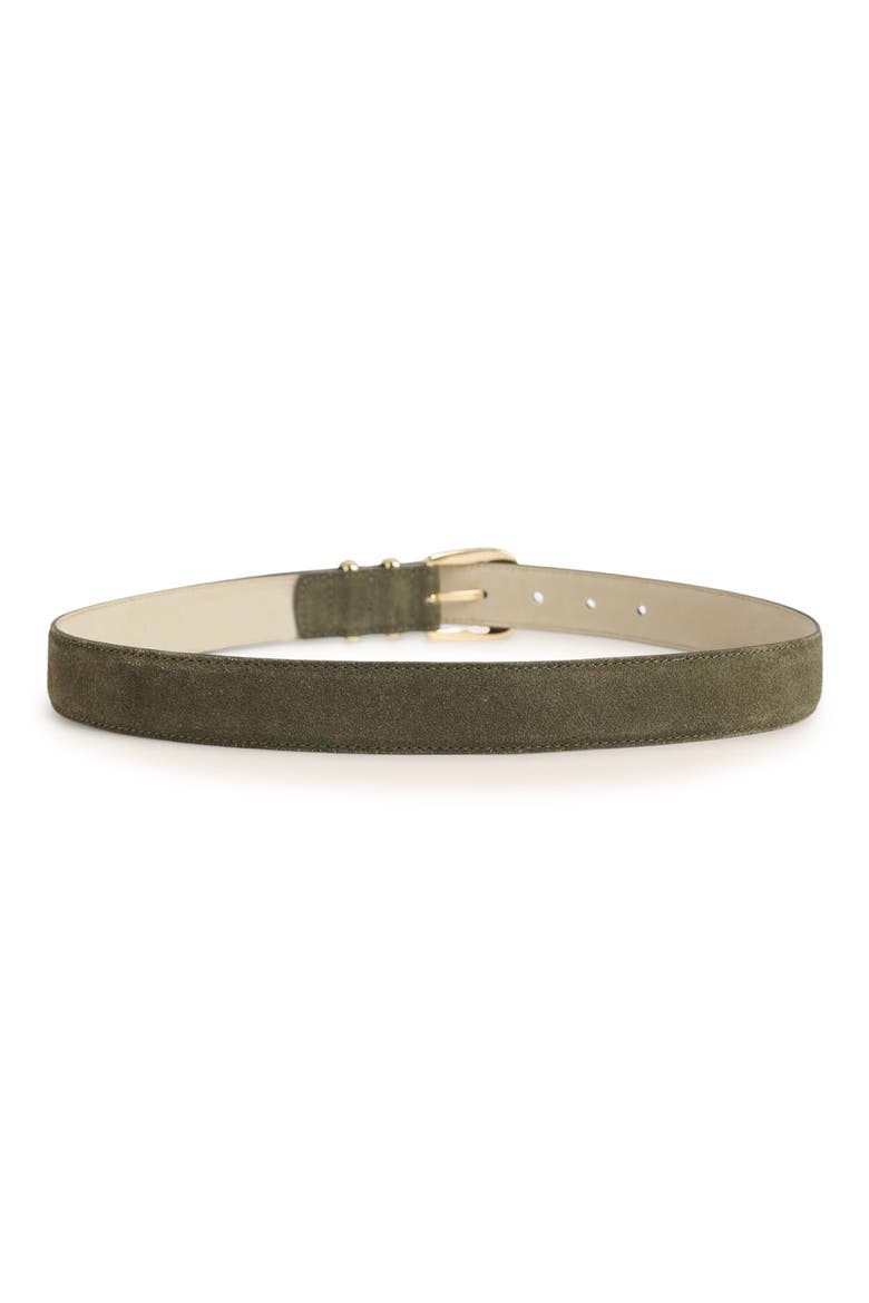 The Jordan Suede Belt, Alternate, color, NEUTRAL GREEN