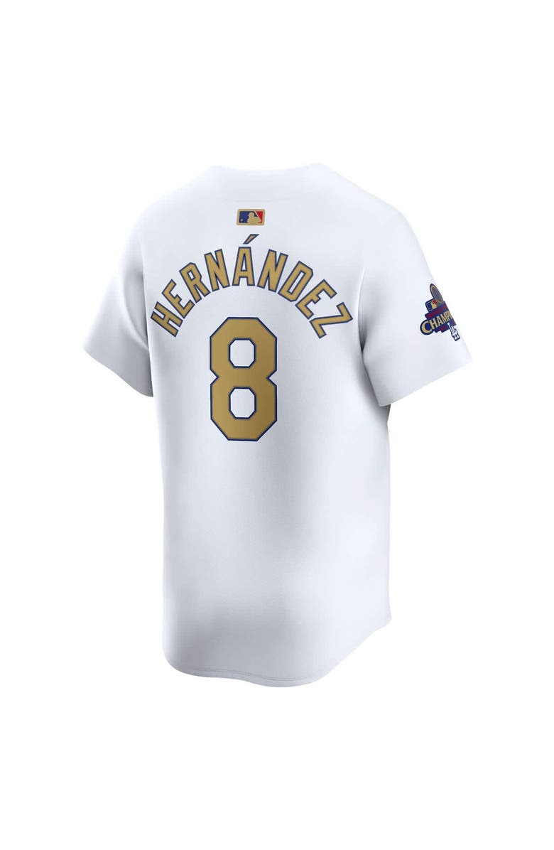 Nike Men's Nike Enrique Hernández White Los Angeles Dodgers 2025 Gold Collection Limited Jersey, Alternate, color, 