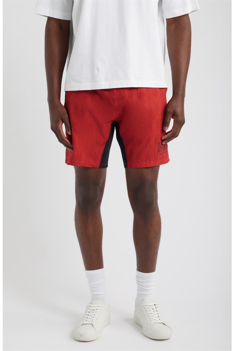 Hotel Tech Shorts, Main, color, RED