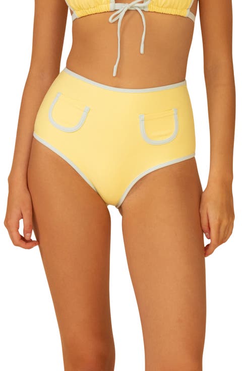 Polly Contrast Trim Bikini Bottoms