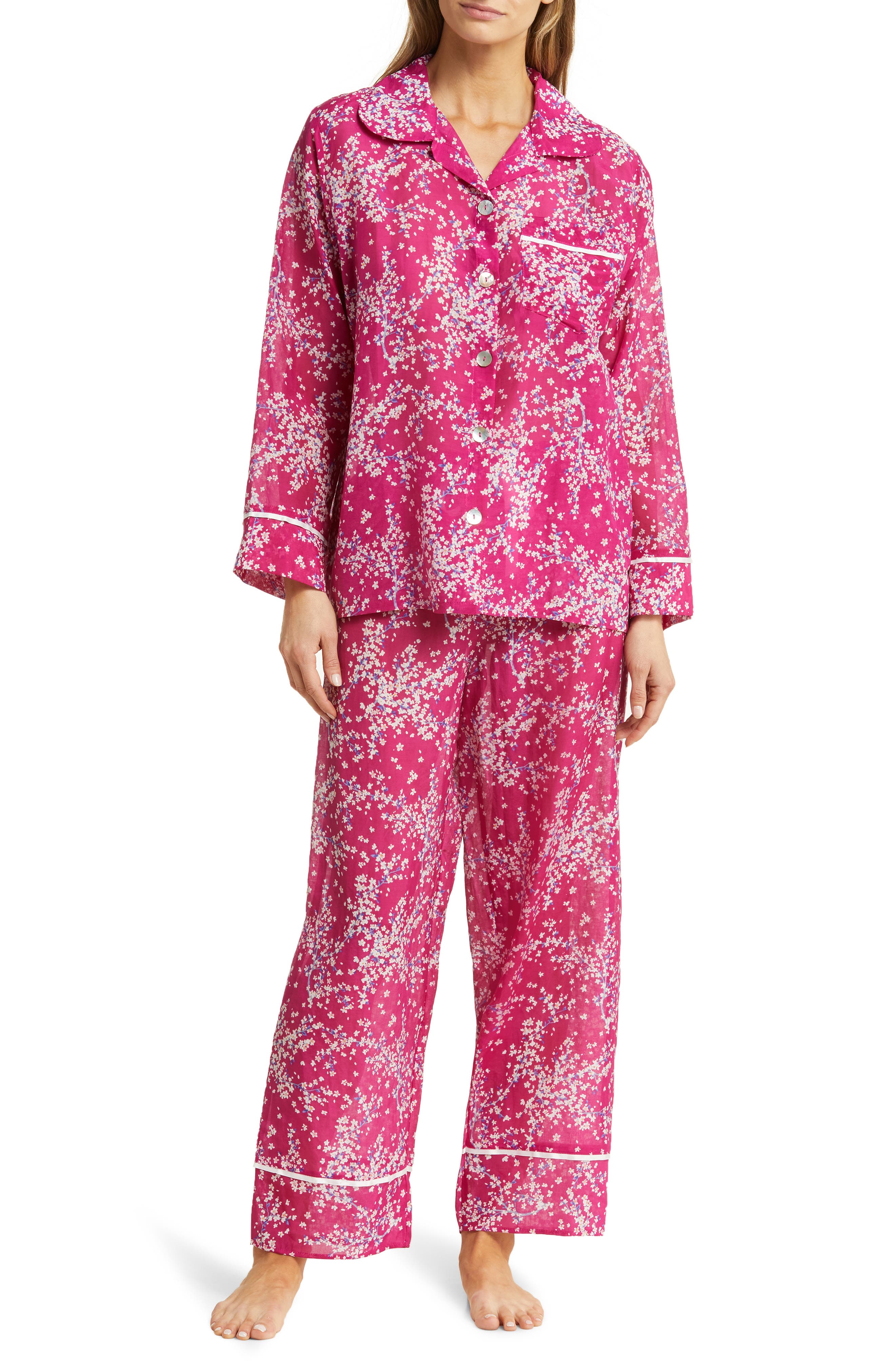 Papinelle Cheri Blossom Cotton & Silk Pajamas