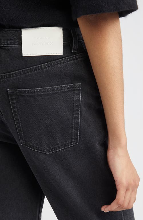 Loulou De Saison Jude Straight Leg Jeans In Black