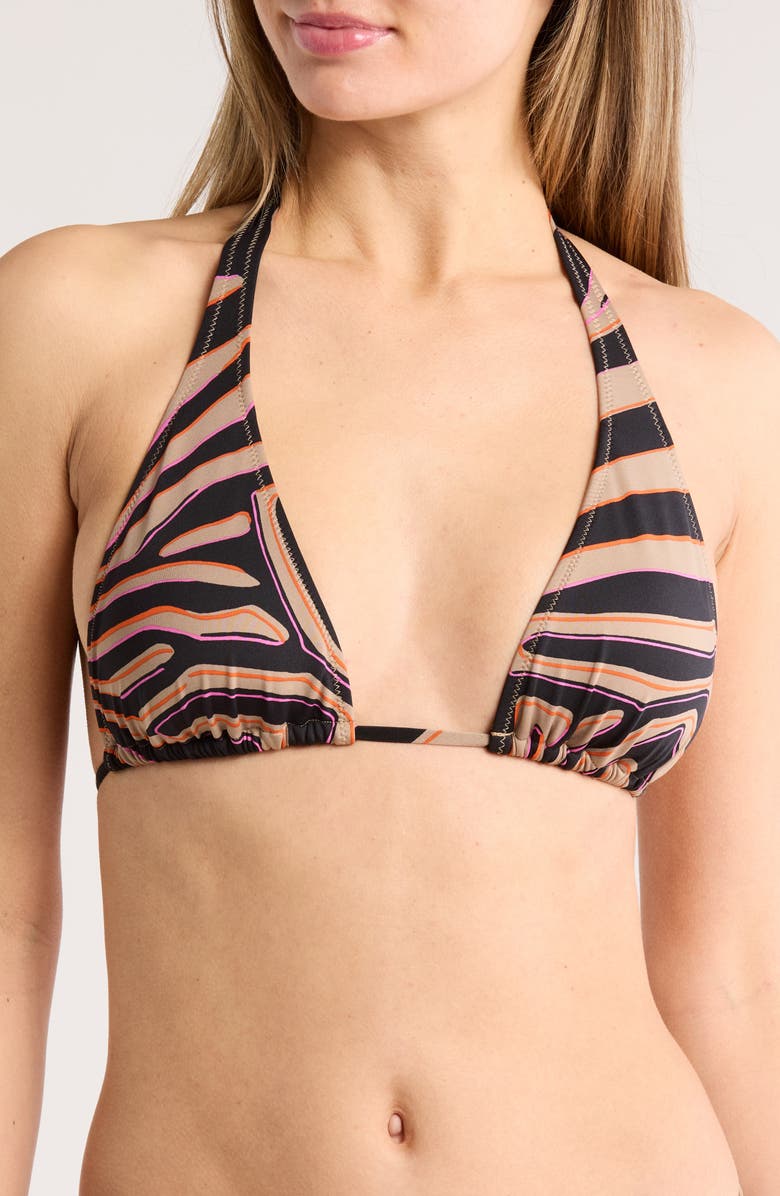 Sanctuary Halter Triangle Bikini Top, Main, color,