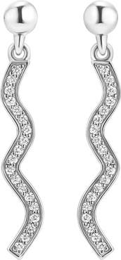 LAGOS Caviar Spark Diamond Wave Drop Earrings