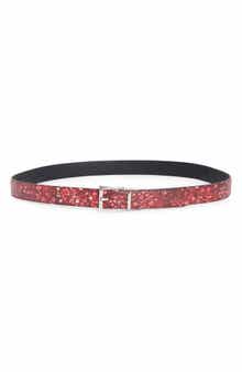 Fleur Reversible Leather Belt