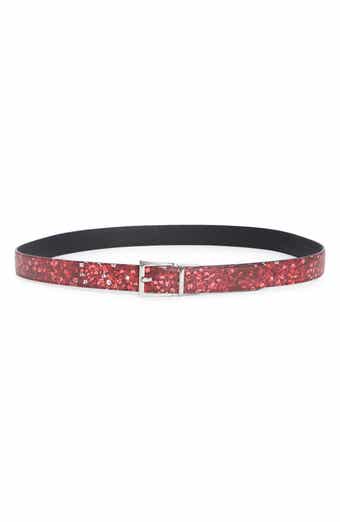 Longchamp Fleur Reversible Leather Belt