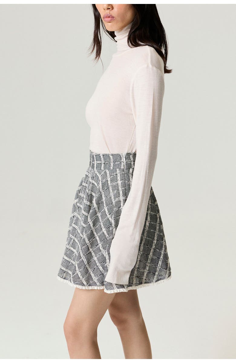 Nocturne Ruffled Hem Mini Skirt, Alternate, color, Multi-Colored