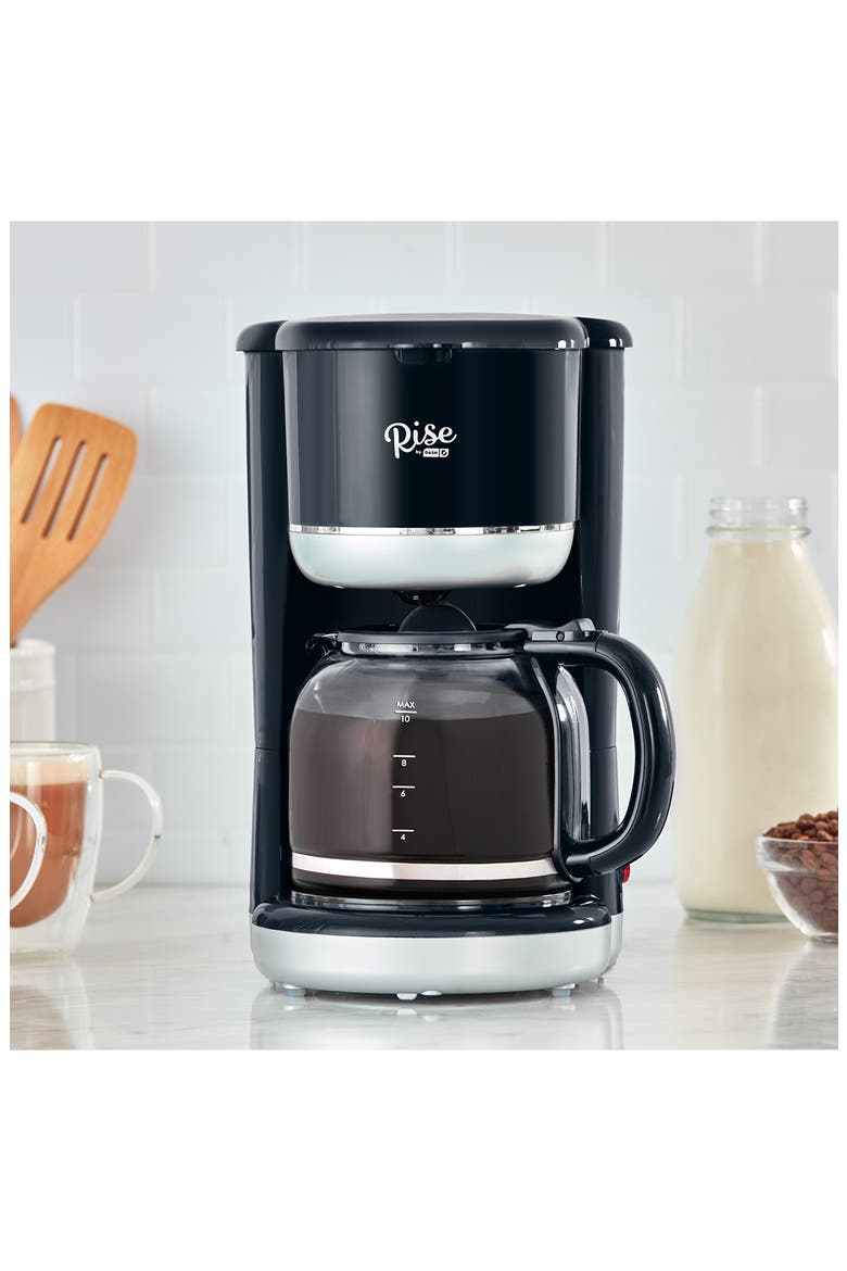 Rise by Dash 10-Cup Coffee Maker, Alternate, color, BLACK