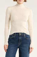 BUCK MASON Featherweight Merino Wool, Silk & Cashmere Turtleneck Sweater