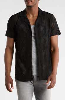 T.R. PREMIUM Modern Fit Textured Camp Shirt
