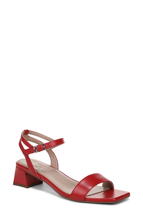 Naturalizer Hana Ankle Strap Sandal In Red