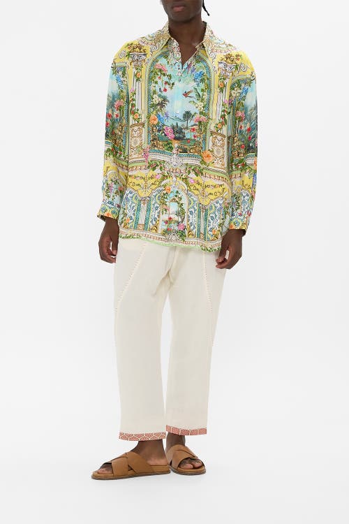 Camilla Long Sleeve Oversized Shirt Tales Of Topkapi Palace In Multi