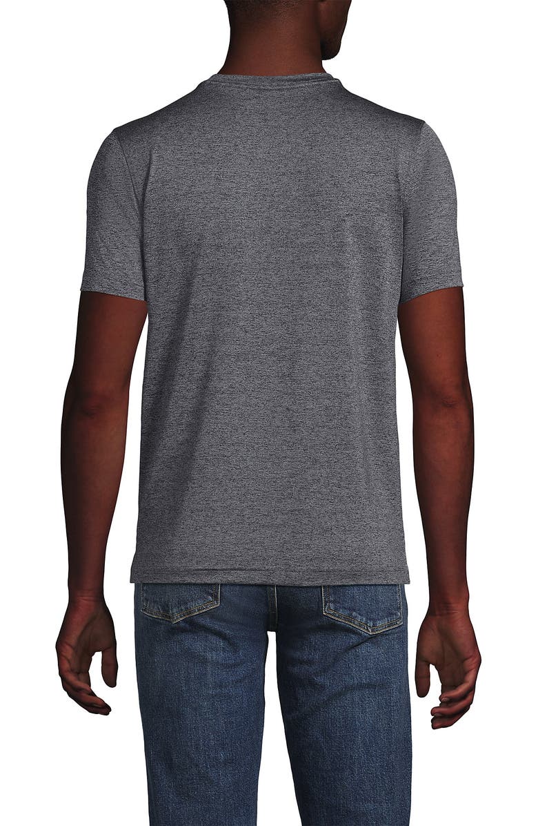 Lands' End School Uniform Rapid Dry Short Sleeve Modern Fit Tee, Alternate, color, Soapstone Space Dye