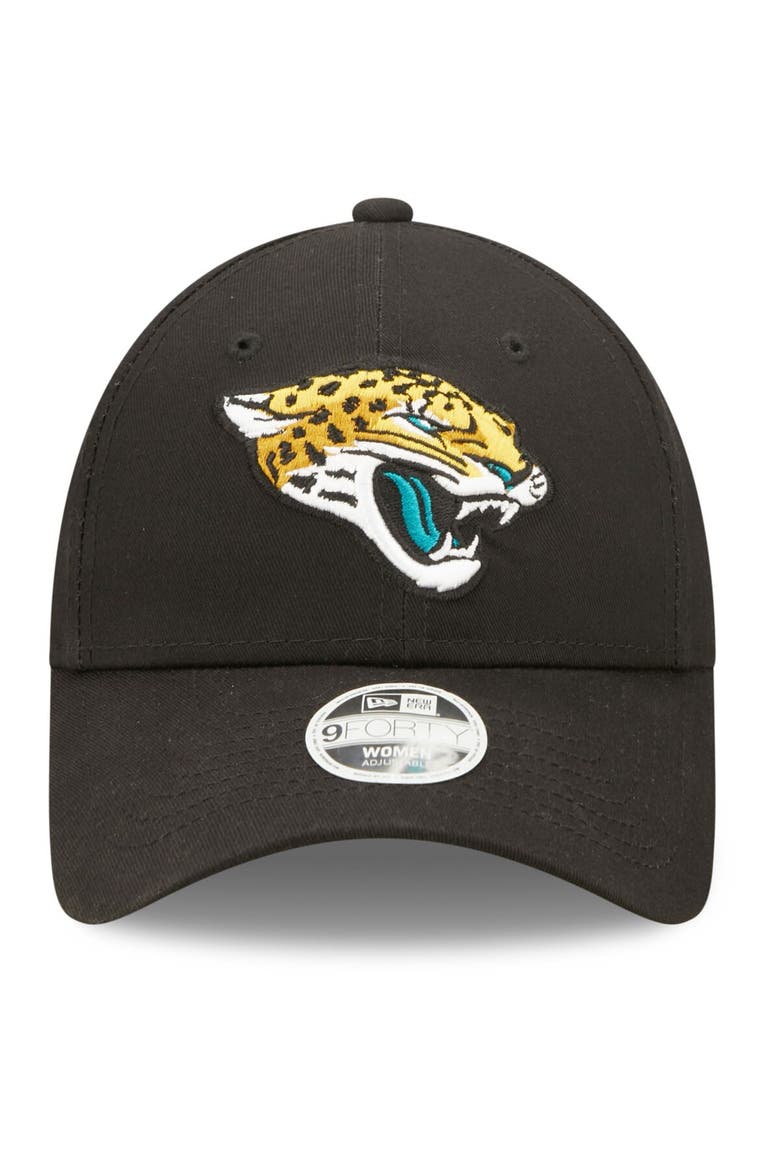 Women's New Era Black Jacksonville Jaguars Simple 9FORTY Adjustable Hat, Alternate, color, Black