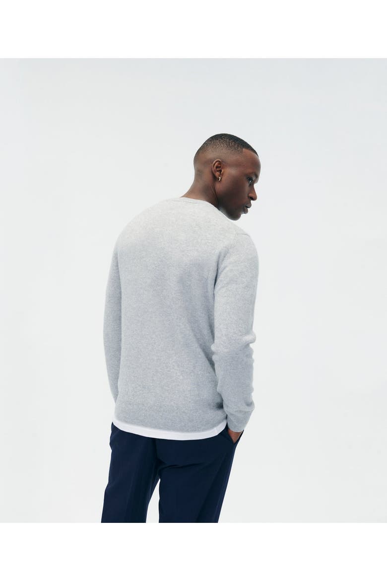 The Original Cashmere V-Neck Sweater, Alternate, color, Cement