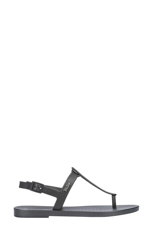 Melissa Sun Ventura T-strap Sandal In Graphite