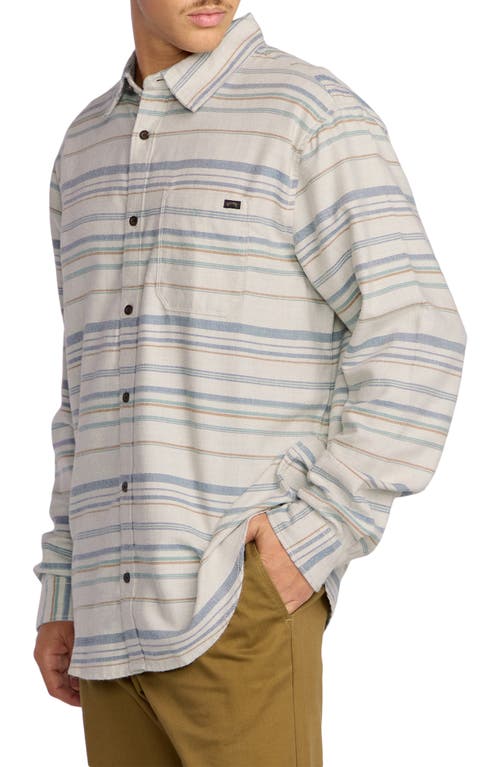 Billabong Coastline Cotton Flannel Button-up Shirt In Multi