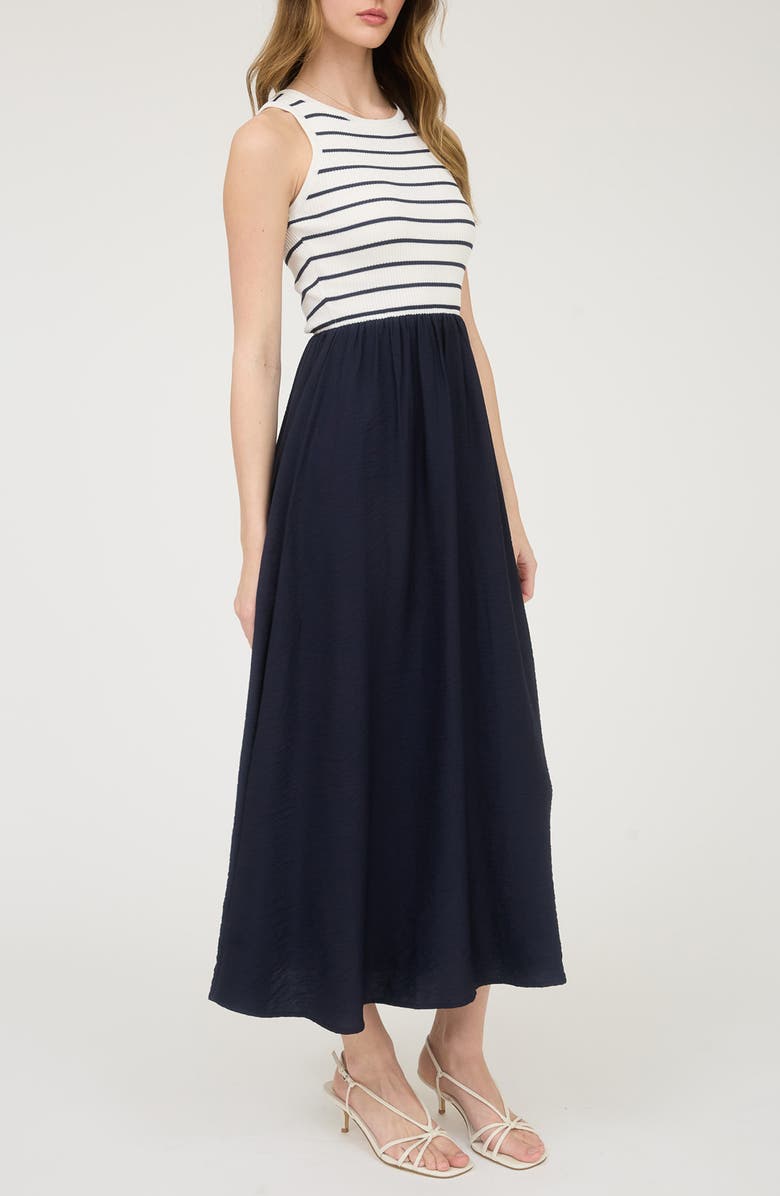 Blu Pepper Sleeveless Midi Dress, Alternate, color,