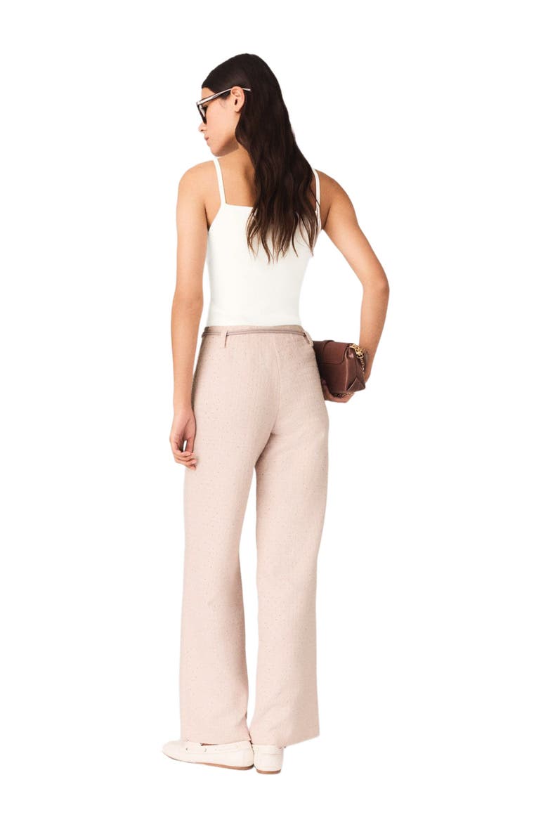 Tweed trousers, Alternate, color, Pink