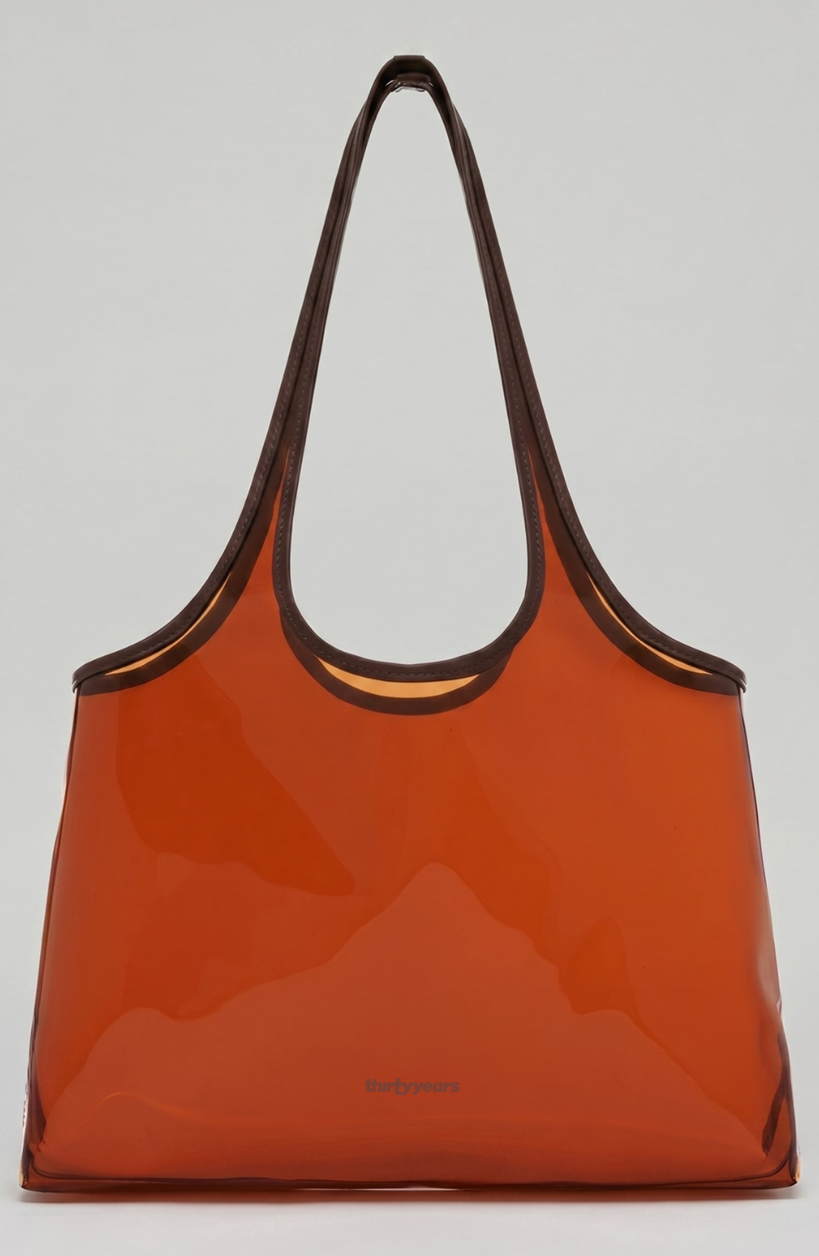 Thirty Years Jelly Clear Tote, Main, color, Amber
