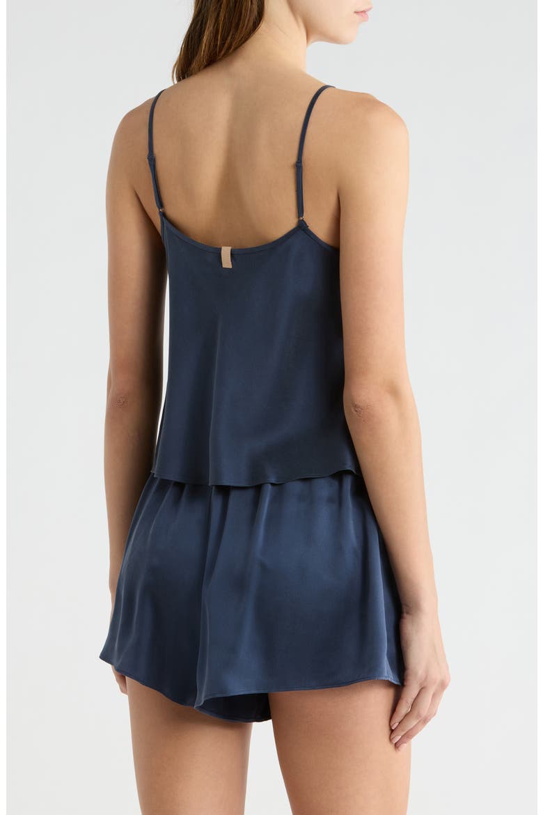 Ladder Stitch Washable Silk Camisole, Alternate, color, DEEP BLUE