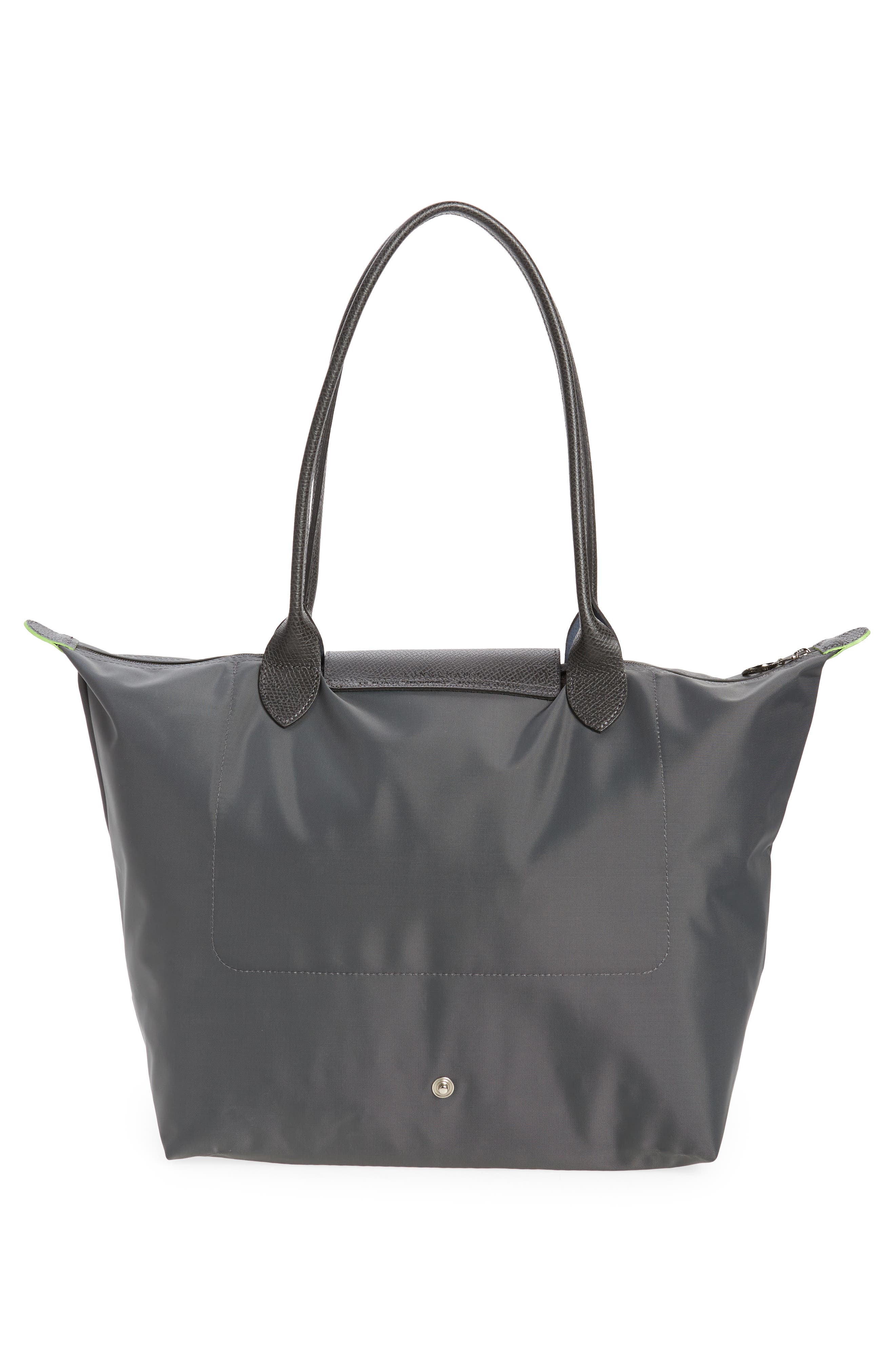 Le Pliage Green Recycled Canvas Large Shoulder Tote