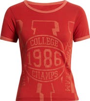 GOLDEN HOUR Champs Cotton Graphic T-Shirt