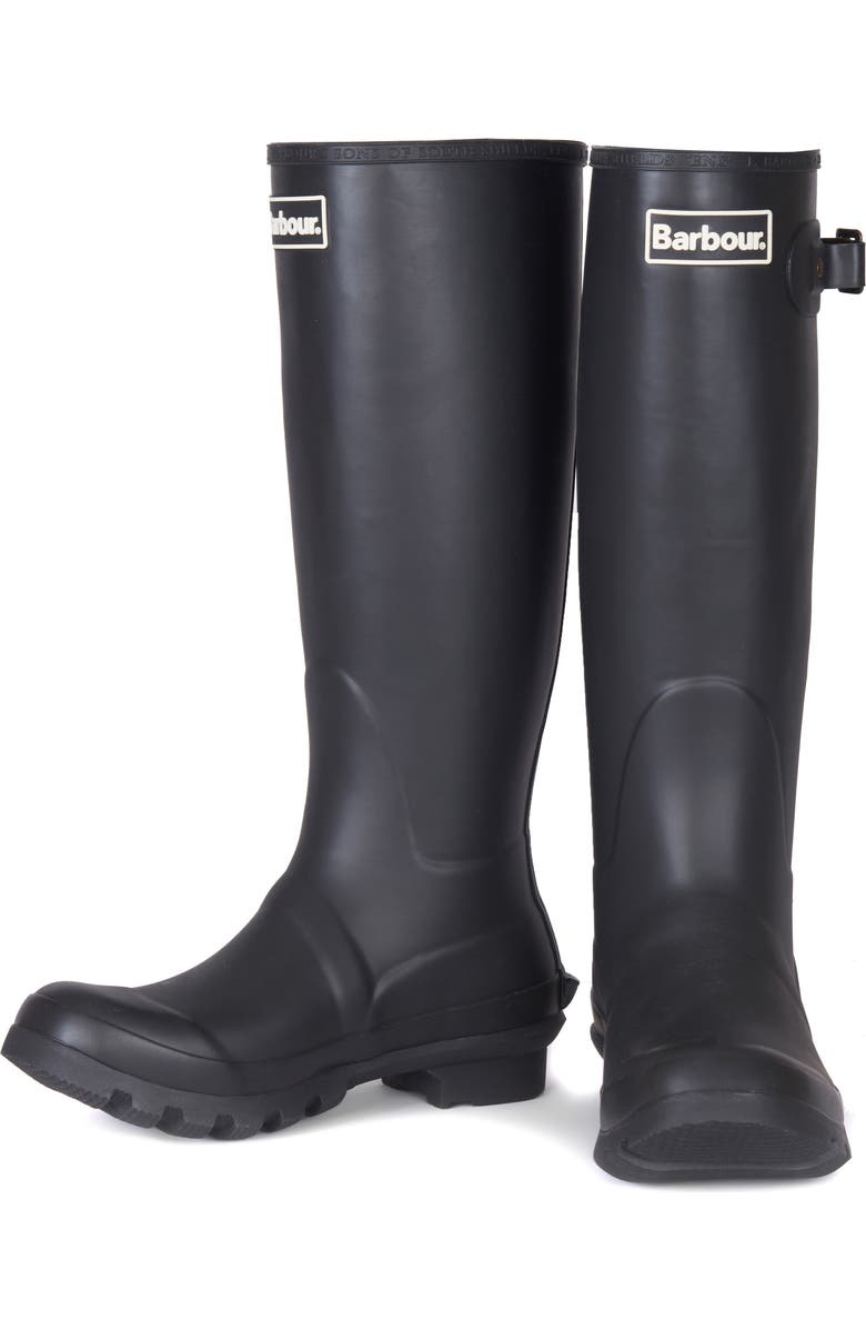 Barbour Bede Rain Boot, Alternate, color, Black