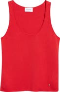 ST. JOHN Silk & Cotton Sweater Tank