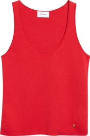ST. JOHN Silk & Cotton Sweater Tank