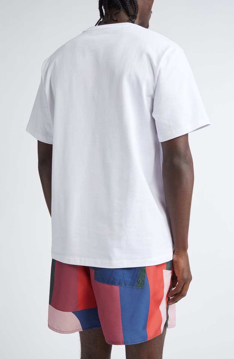 JW Anderson Window Embroidered Cotton T-Shirt, Alternate, color, 