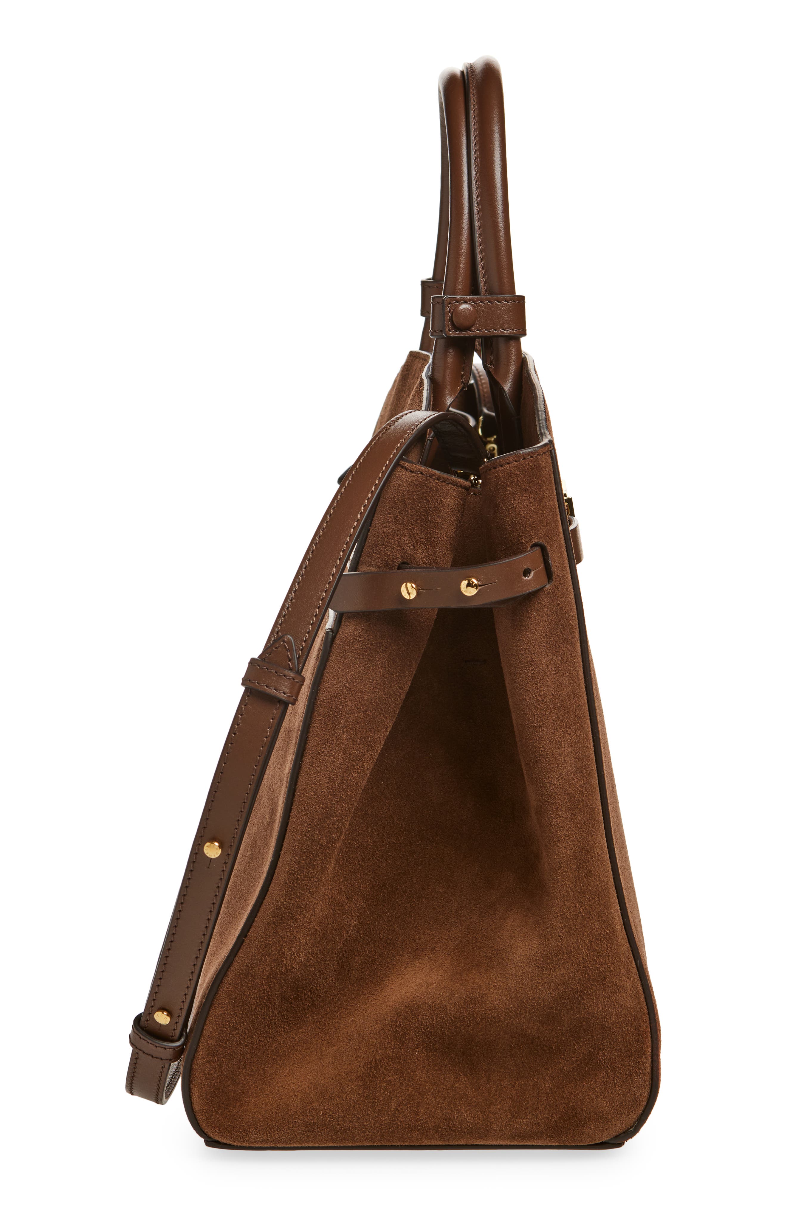 New York Leather Satchel, Alternate, color, MOCHA / MOCHA