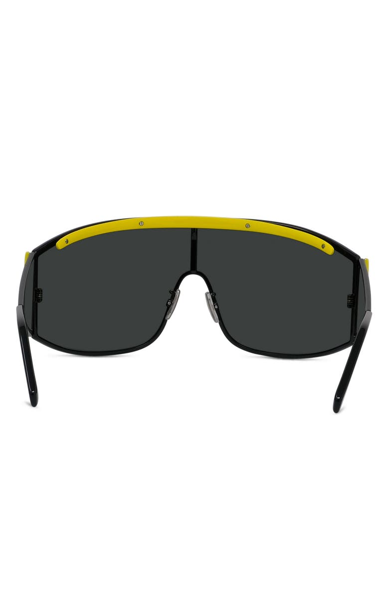 Loewe Signature 138mm Mask Sunglasses, Alternate, color, Matte Black / Smoke