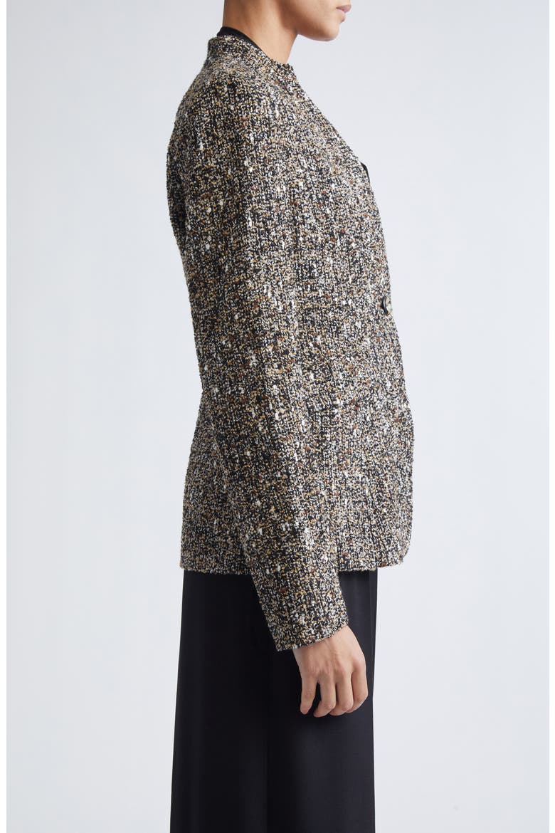 Bouclé Tweed Jacket, Alternate, color, BLACK ECRU MULTI