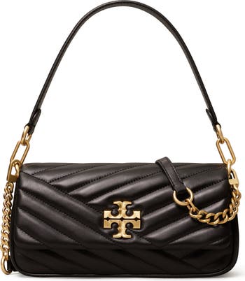 Kira Chevron Small Leather Shoulder Bag